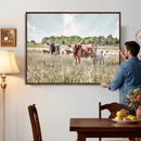 Texas Longhorn Cattle Wall Art Canvas Print, Rustic Ranch by MyGreatCanvas | Canvas Wall Art Prints | Photo Prints & Wall Decor