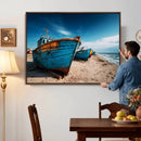 Coastal Fishing Boats Wall Art Canvas Print, Sunset Beach by MyGreatCanvas | Canvas Wall Art Prints | Photo Prints & Wall Decor