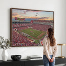 Donald W. Reynolds Razorback Stadium Wall Art Canvas Print –