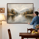 Abstract Landscape Wall Art Canvas Print, Modern Lake by MyGreatCanvas | Canvas Wall Art Prints | Photo Prints & Wall Decor