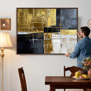 Gold Navy Abstract Wall Art Canvas Print, Modern Luxury by MyGreatCanvas | Canvas Wall Art Prints | Photo Prints & Wall Decor