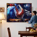 Red Wine Splash Abstract Wall Art Canvas Print, Modern Wine by MyGreatCanvas | Canvas Wall Art Prints | Photo Prints & Wall Decor