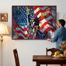USA Statue of Liberty Graffiti Street Art Wall Art Canvas by MyGreatCanvas | Canvas Wall Art Prints | Photo Prints & Wall Decor