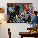 Graffiti Baseball Player Street Art Wall Art Canvas Print by MyGreatCanvas | Canvas Wall Art Prints | Photo Prints & Wall Decor