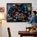 Graffiti American Football Player Street Art Wall Art Canvas by MyGreatCanvas | Canvas Wall Art Prints | Photo Prints & Wall Decor