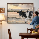 Texas Longhorn Bull Rustic Wall Art Canvas Print by MyGreatCanvas | Canvas Wall Art Prints | Photo Prints & Wall Decor