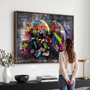 Graffiti American Football Helmet Street Art Wall Art Canvas