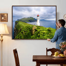 Coastal Lighthouse Wall Art Canvas Print, Cliffside Ocean by MyGreatCanvas | Canvas Wall Art Prints | Photo Prints & Wall Decor