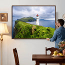Cliffside Lighthouse Wall Art Canvas Print – Coastal by MyGreatCanvas | Canvas Wall Art Prints | Photo Prints & Wall Decor