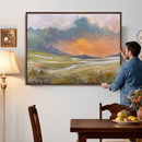 Mountain Sunset Wall Art Canvas Print Vintage Landscape by MyGreatCanvas | Canvas Wall Art Prints | Photo Prints & Wall Decor