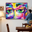 Colorful Abstract Face Wall Art Canvas Print – Modern Pop by MyGreatCanvas | Canvas Wall Art Prints | Photo Prints & Wall Decor