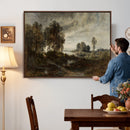 Adolf Dressler Landscape of the Oder River Wall Art Canvas by MyGreatCanvas | Canvas Wall Art Prints | Photo Prints & Wall Decor