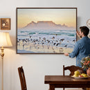 Seagulls Over Ocean Wall Art Canvas Print – Coastal Beach by MyGreatCanvas | Canvas Wall Art Prints | Photo Prints & Wall Decor
