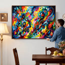 Geometric Abstract Wall Art Canvas Print, Bold Color by MyGreatCanvas | Canvas Wall Art Prints | Photo Prints & Wall Decor