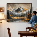 Mountain Lake Canvas Wall Art — Rustic Forest Landscape by MyGreatCanvas | Canvas Wall Art Prints | Photo Prints & Wall Decor