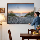 Sandy Dune Path Sunset Canvas Wall Art — Seagulls Beach by MyGreatCanvas | Canvas Wall Art Prints | Photo Prints & Wall Decor