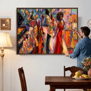 African American Jazz Singer Canvas Art — Red Dress Black by MyGreatCanvas | Canvas Wall Art Prints | Photo Prints & Wall Decor