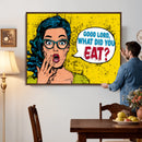 Pop Art Print Bathroom Sign Wall Art Canvas Print — Funny by MyGreatCanvas | Canvas Wall Art Prints | Photo Prints & Wall Decor