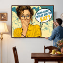 Pop Art Print Bathroom Sign Wall Art Canvas Print — Funny by MyGreatCanvas | Canvas Wall Art Prints | Photo Prints & Wall Decor