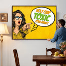 Pop Art Print Bathroom Sign Wall Art Canvas Print — Funny by MyGreatCanvas | Canvas Wall Art Prints | Photo Prints & Wall Decor
