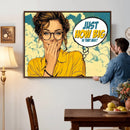 Pop Art Print Bathroom Sign Wall Art Canvas Print — Funny by MyGreatCanvas | Canvas Wall Art Prints | Photo Prints & Wall Decor