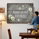 Home Sweet Home Wall Art Canvas Print, Floral Farmhouse by MyGreatCanvas | Canvas Wall Art Prints | Photo Prints & Wall Decor