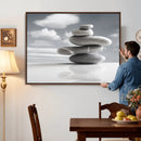 Zen Stone Wall Art Canvas Print, Balanced Rock Stack Framed by MyGreatCanvas | Canvas Wall Art Prints | Photo Prints & Wall Decor