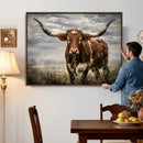 Texas Longhorn Canvas Wall Art Western Bull Desert Moody by MyGreatCanvas | Canvas Wall Art Prints | Photo Prints & Wall Decor