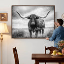 Texas Longhorn Canvas Wall Art Western Bull Desert Moody by MyGreatCanvas | Canvas Wall Art Prints | Photo Prints & Wall Decor