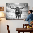 Texas Longhorn Canvas Wall Art Western Bull Desert Moody by MyGreatCanvas | Canvas Wall Art Prints | Photo Prints & Wall Decor