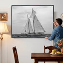 Vintage Sailboat Wall Art Canvas Print, Black and White by MyGreatCanvas | Canvas Wall Art Prints | Photo Prints & Wall Decor