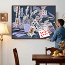 Playing Cards Canvas Wall Art | Casino Game Room Decor, by MyGreatCanvas | Canvas Wall Art Prints | Photo Prints & Wall Decor