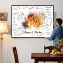Wedding Guest Book Alternative Wall Art Canvas Print, Personalized Wedding Signature Poster, Custom Couple Photo Guestbook Canvas, Bridal Shower Reception Decor by MyGreatCanvas | Canvas Wall Art Prints | Photo Prints & Wall Decor