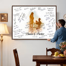 Wedding Guest Book Alternative Wall Art Canvas Print, Personalized Wedding Signature Poster, Custom Couple Photo Guestbook Canvas, Bridal Shower Reception Decor by MyGreatCanvas | Canvas Wall Art Prints | Photo Prints & Wall Decor