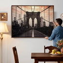 Brooklyn Bridge Canvas Wall Art, New York City Skyline Photography Print, NYC Landmark Urban Decor Artwork by MyGreatCanvas | Canvas Wall Art Prints | Photo Prints & Wall Decor