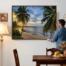 Mar Chiquita Beach Puerto Rico Canvas Wall Art, Manati Caribbean Coastal Photography Print, Tropical Ocean Sunset Decor by MyGreatCanvas | Canvas Wall Art Prints | Photo Prints & Wall Decor