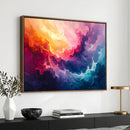 Colorful Abstract Canvas Wall Art Print, Vibrant Popup Color Art Print