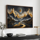 Abstract Mountain Wall Art Canvas Print Modern Landscape Painting Print