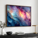 Colorful Abstract Canvas Wall Art Print, Vibrant Popup Color Art Print
