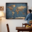 World Map Canvas Wall Art Canvas Print by MyGreatCanvas | Canvas Wall Art Prints | Photo Prints & Wall Decor