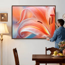 Peach Lily Canvas Wall Art, Coral Pink Flower Macro Photo Print, Botanical Bedroom Decor, Soft Floral Photography, Living Room Wall Art by MyGreatCanvas | Canvas Wall Art Prints | Photo Prints & Wall Decor