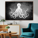 Black White Octopus Wall Art Canvas Print by MyGreatCanvas | Canvas Wall Art Prints | Photo Prints & Wall Decor