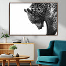 Black and White Grizzly 399 Bear Canvas Print Wall Art | by MyGreatCanvas | Canvas Wall Art Prints | Photo Prints & Wall Decor