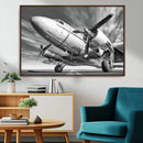 Vintage Airplane on Runway Canvas Print by MyGreatCanvas | Canvas Wall Art Prints | Photo Prints & Wall Decor