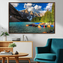 Moraine Lake 3-Panel Wall Art, Majestic Mountain and Lake by MyGreatCanvas | Canvas Wall Art Prints | Photo Prints & Wall Decor