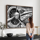 Vintage Antique Airplane Wall Art Canvas Print