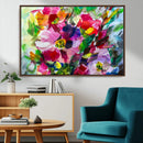 Oil Flower Abstract Canvas Print by MyGreatCanvas | Canvas Wall Art Prints | Photo Prints & Wall Decor