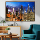 Los Angeles Night Wall Art Canvas Print
