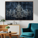 Dark Chandelier Wall Art Canvas Print by MyGreatCanvas | Canvas Wall Art Prints | Photo Prints & Wall Decor