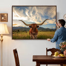 Texas Longhorn Canvas Wall Art – Majestic Triptych Animal by MyGreatCanvas | Canvas Wall Art Prints | Photo Prints & Wall Decor